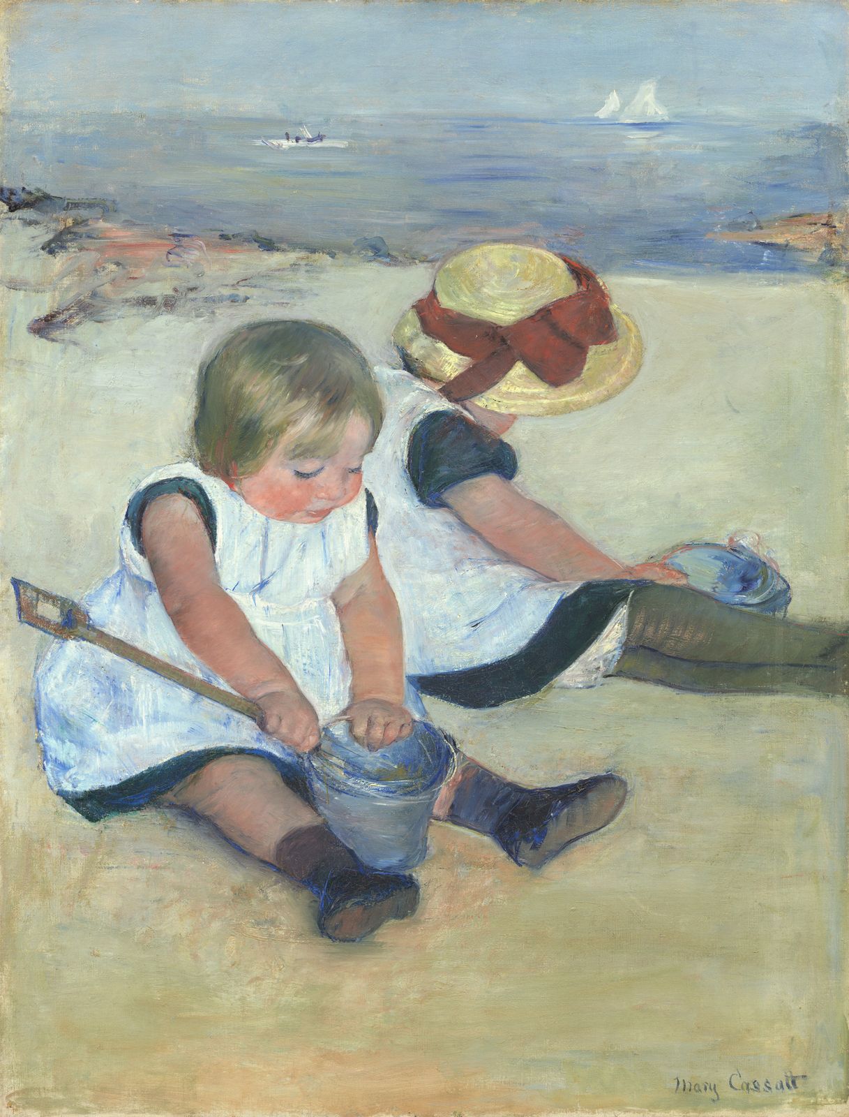 Мэри Кассат - Дети играют на пляже